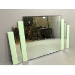 Art Deco style mirror (chip to one side see pics) approx 125 x 75cm