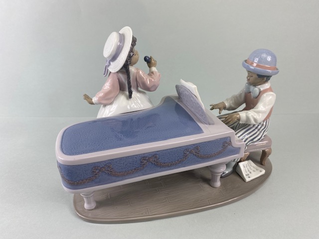 Lladro porcelain figure 05930 jazz duo in original box - Image 8 of 10