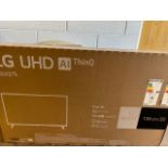 Flat Screen Television: A Boxed and unopened LG UHD AI Thin Q TV 139cm/55 with WebOS, Real 4K