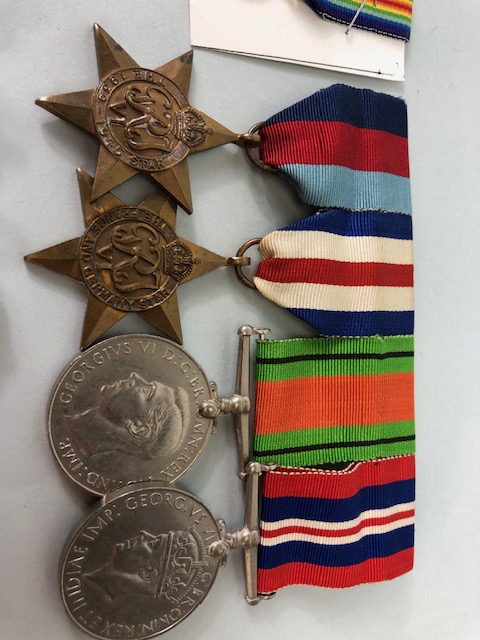 Military interest, WW2 British medal group being 39-45 star, France and Germany Star, Defence - Image 3 of 6