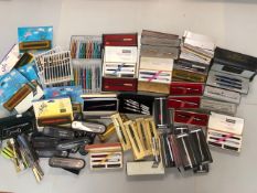 Vintage Pens, large quantity of ball point pens, fountain/ Cartridge pens, to include Sheaffer,