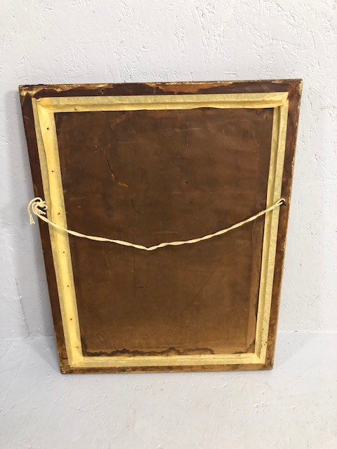 Gilt framed mirror with Bevel edge approx 59 x 47cm - Image 4 of 4