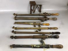 Collection of Antique and vintage brass garden sprayers, seven in total various makers and a cast