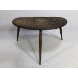 Vintage Ercol pebble design side or occasional table approximately 67 x 44cm