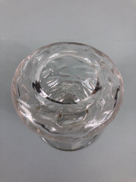 Art Glass, 1930s Brierley glass posy vase designed by Constance Spry, etched signature to base, - Image 3 of 6