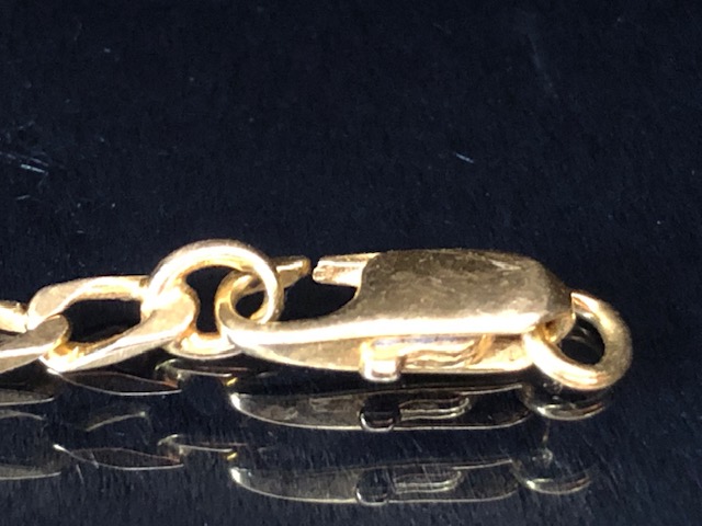 18ct gold curb link bracelet approx 18cm in length and 4.7g (A/F) - Image 2 of 4