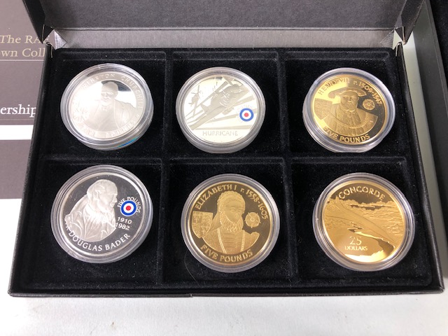 Coins, collection of British collectable commemorative coins, to include royal Mint classic car - Image 2 of 10