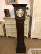 Oak Grandmother clock, approx 15cm tall