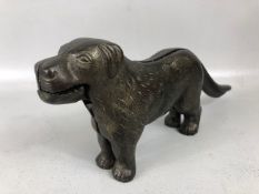 Heavy metal TABLE NUT CRACKER IN THE FORM OF A DOG Early 20th Century Cast with ‘PATENT No.