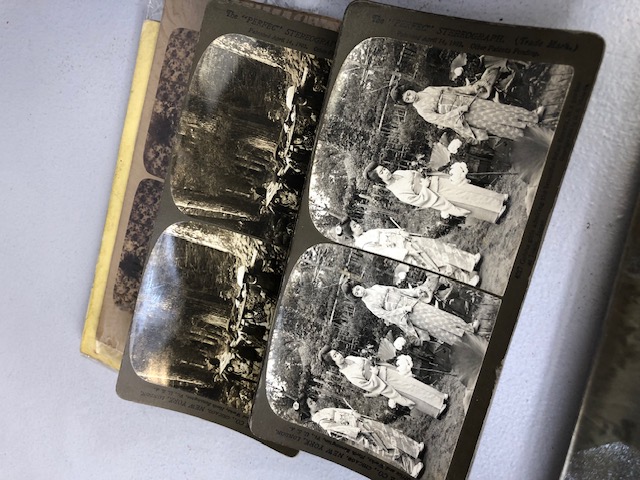 Antique photographic interest, Underwood and Underwood of New York stereoscopic 1901, viewer and a - Image 4 of 26