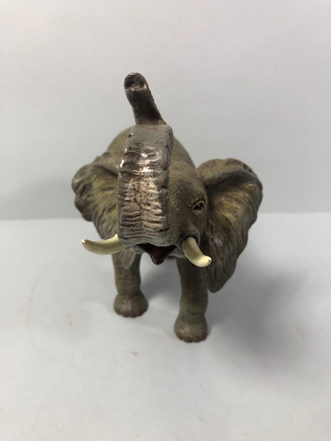 Statue of an Elephant in cold painted bronze approximately 20cm high - Image 7 of 10