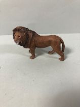 Cold painted bronze figure of a Lion approximately 9cm