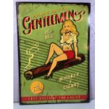 Retro metal sign Exclusive Gentleman's party approximately 50 x 70 cm