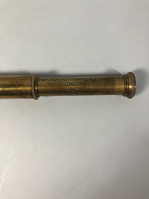 Brass 3 draw telescope of maritime style - Image 4 of 6