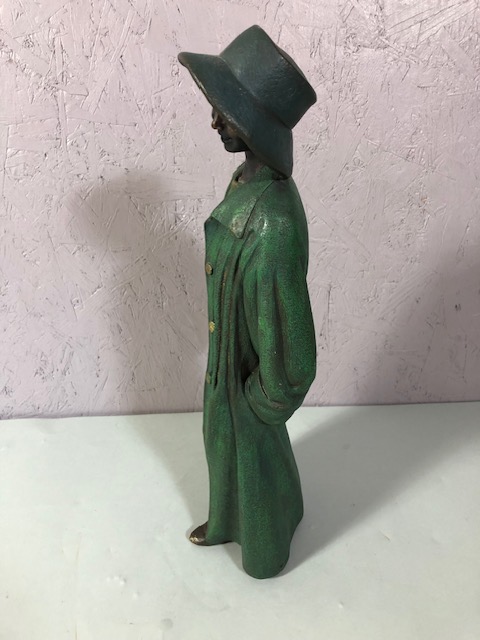 Figurine of a woman in a long coat approximately 39cm high - Image 4 of 4