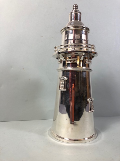 Large Cocktail shaker in the shape of a Light house