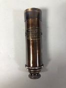 Flying Scotsman railway pocket telescope, three draw, brass