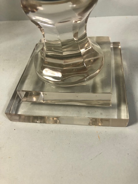 Victorian Colonial style glass tealight lanterns approximately 40cm high - Image 4 of 4