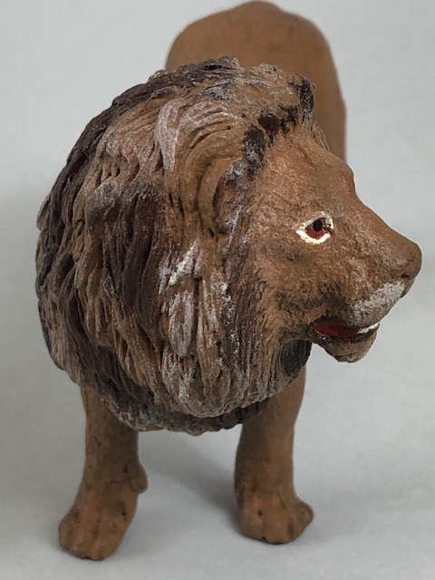 Bronze lion with cold painted finish approximately 8cm - Image 5 of 5