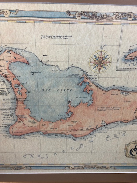 Modern Reproduction of an antique map of the Cayman Islands. framed and glazed approximately 87 x - Image 4 of 6