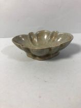 Chinese Ceramic Lotus leaf dish with crackle glaze approximately 16cm