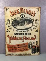 Retro metal wall sign Jack Daniels old No7 approximately 50 x 70 cm