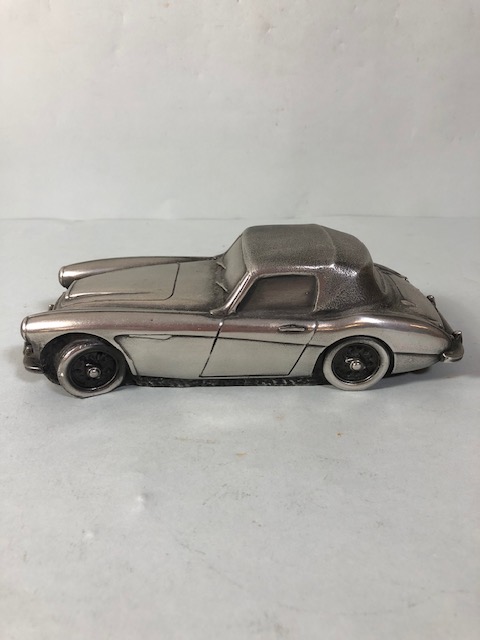 Cast metal Resin model of an Austin Healey approximately 21cm long