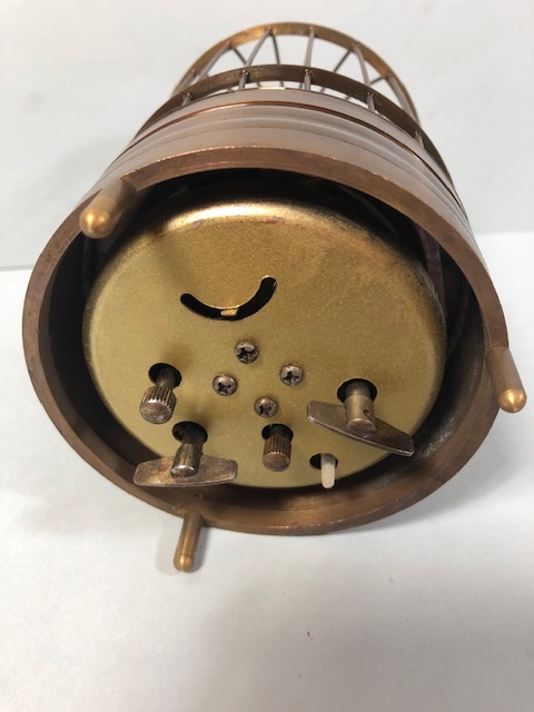 Brass Bird cage clock approximately 20cm high - Image 3 of 5