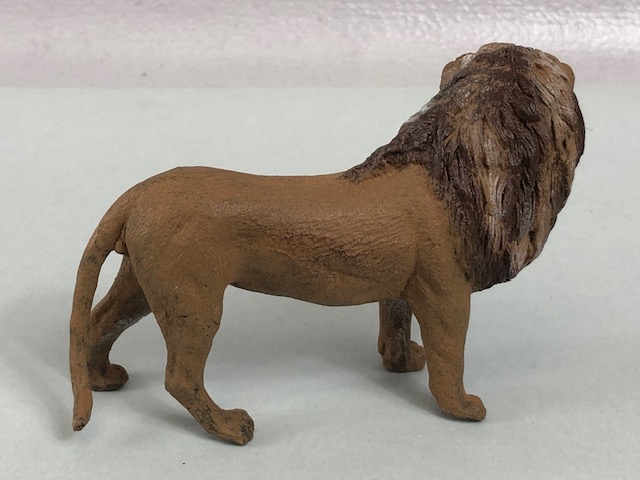 Bronze lion with cold painted finish approximately 8cm - Image 3 of 5