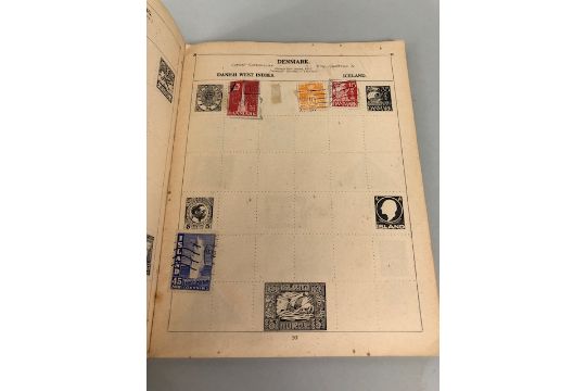 Stamp philately interest, a small vintage album containing stamps from around the world to include a - Image 7 of 10