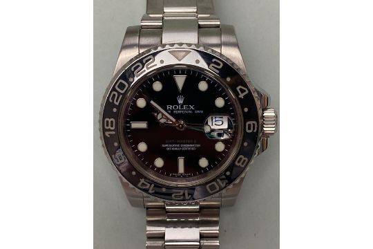 Rolex GMT - Master II: Purchased in 2008 this Rolex GMT II wristwatch (watch) Model Oyster Perpetual - Image 1 of 23