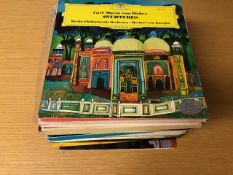 Vintage Vinyl Records, LP's , quantity of Classical music Albums by various composers, orchestras