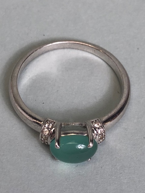 Jewellery to include silver rings and a a pair of Gold coloured hooped earrings (5) - Image 5 of 6