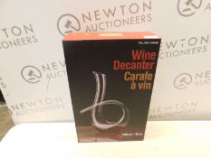 1 BOXED KING CRYSTAL WINE DECANTER RRP Â£29.99