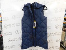 1 BRAND NEW WEATHERPROOF LADIES DIAMOND QUILTED 3/4 VEST IN NAVY SIZE S RRP Â£59