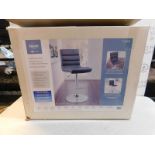 1 BOXED BAYSIDE FURNISHINGS BLACK FAUX LEATHER GAS LIFT BAR STOOL RRP Â£119.99