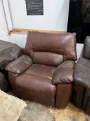 1 LAYZ BOY LEATHER POWER RECLINER RRP Â£499 (NO POWER ADAPTER)