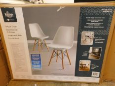 1 BOXED BAYSIDE FURNISHINGS EIFFEL DINING CHAIRS RRP Â£79.99