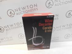 1 BOXED KING CRYSTAL WINE DECANTER RRP Â£29.99