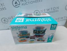 1 BOXED SISTEMA KLIP IT PLUS FOOD STORAGE SET RRP Â£29