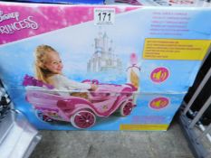 1 BOXED DISNEY PRINCESS ROYAL HORSE CARRIAGE 6 VOLT ELECTRIC RIDE ON RRP Â£249