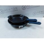 1 TRAMONTINA 2 PIECE CAST IRON GRILL AND SKILLET RRP Â£49