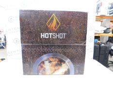 1 BOXED HOTSHOT 22" WOOD BURNING FIRE PIT & GRILL RRP Â£299.99