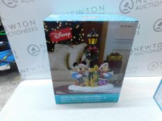 1 BOXED DISNEY 15.5 INCH (39.4CM) CHRISTMAS CAROLER TABLE TOP ORNAMENT WITH LIGHTS & SOUNDS RRP Â£