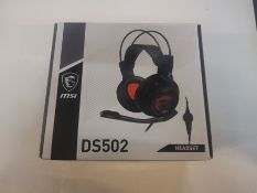 1 BOXED MSI DS502 GAMING HEADPHONES RRP Â£59.99