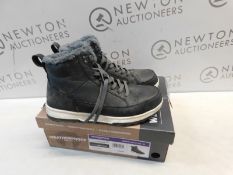 1 BOXED PAIR OF WEATHERPROOF MEN'S SNEAKER BOOT IN DARK GREY UK SIZE 9 RRP Â£49