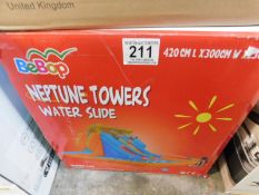 1 BOXED BEBOP NEPTUN TOWER WATER SLIDE (L 420 X W 300 X H 230 CM) RRP Â£499