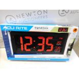 1 BOXED ACURITE CLOCK WITH INDOOR TEMPERATURE AND HUMIDITY RRP Â£64.99