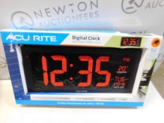 1 BOXED ACURITE CLOCK WITH INDOOR TEMPERATURE AND HUMIDITY RRP Â£64.99