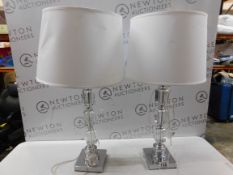 1 SYDNEE CRYSTAL CUBE TABLE LAMPS RRP Â£89